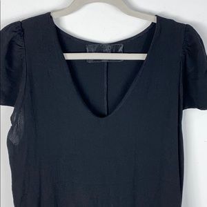 Reformation Black dress size medium side pockets